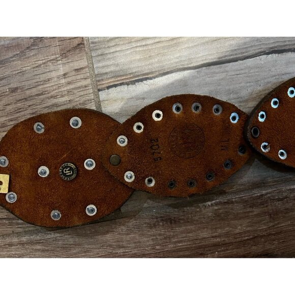 Leatherock Brown Studded Belt